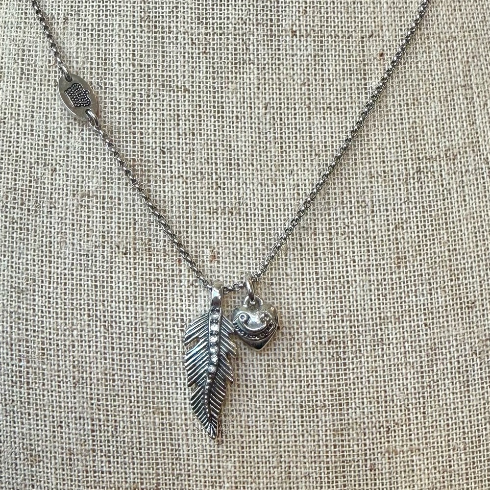 Juicy Couture Feather Pendant Necklace